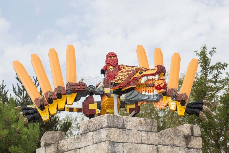 Lego Ninjago en el Legoland Alemania imagen de archivo Lego Ninjago en el Legoland Alemania imagen de archivo