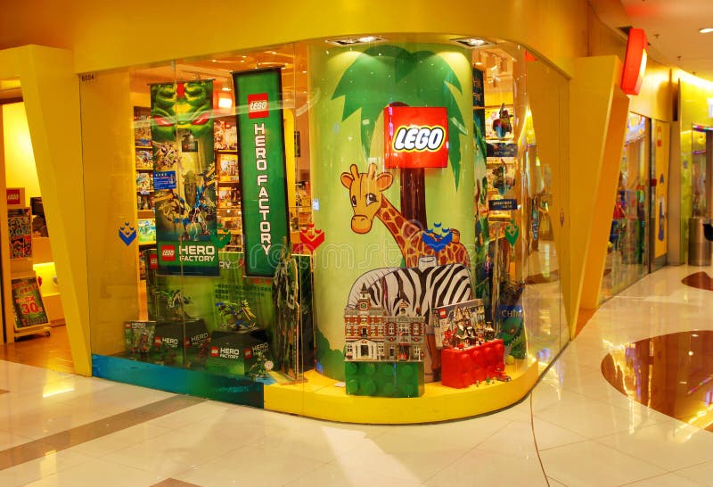 Lego store in Shanghai editorial photo. Image of light 33477466