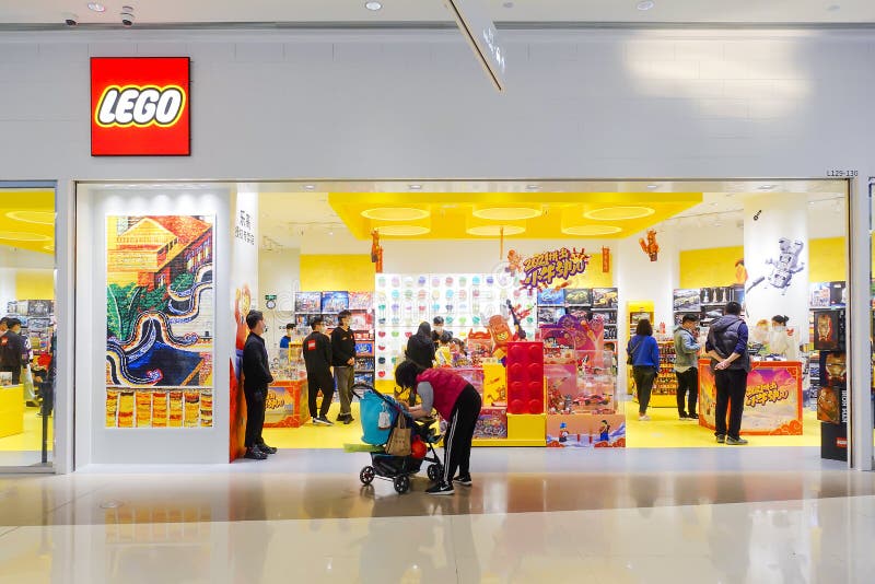 Lego Logo Toy Retail Shop Front Editorial Image - Image of indoor ...