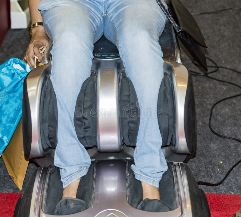 Legs and Feet Massage Chair Stock Photo Image of kneading