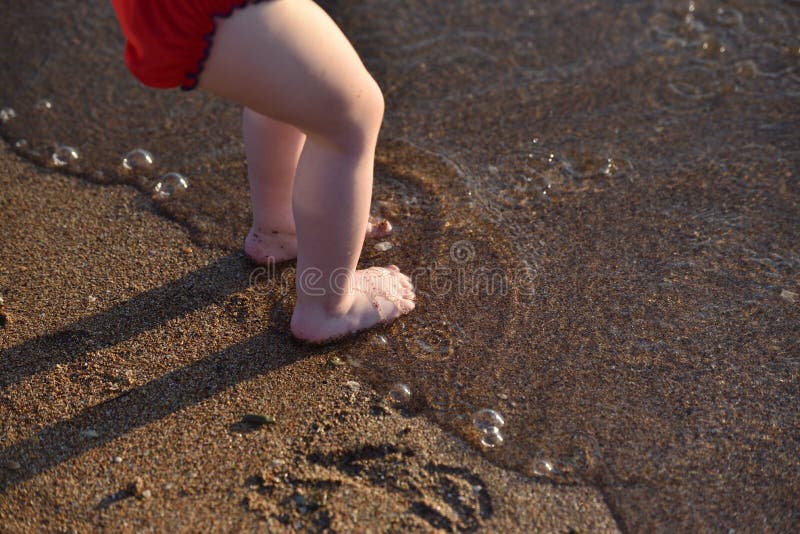 Young Girl Beach Pee