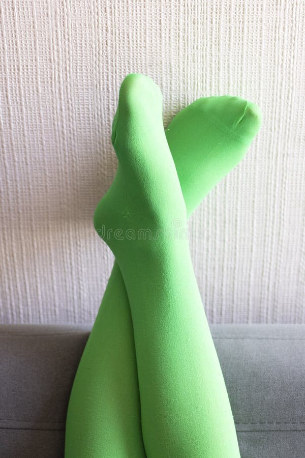 https://thumbs.dreamstime.com/b/legs-up-green-pantyhose-resting-wall-sofa-legs-up-green-pantyhose-resting-wall-181719391.jpg