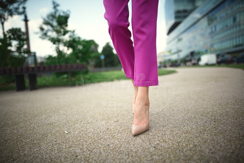 legs of a young girl in heels stock photos legs of a young girl in heels stock photos