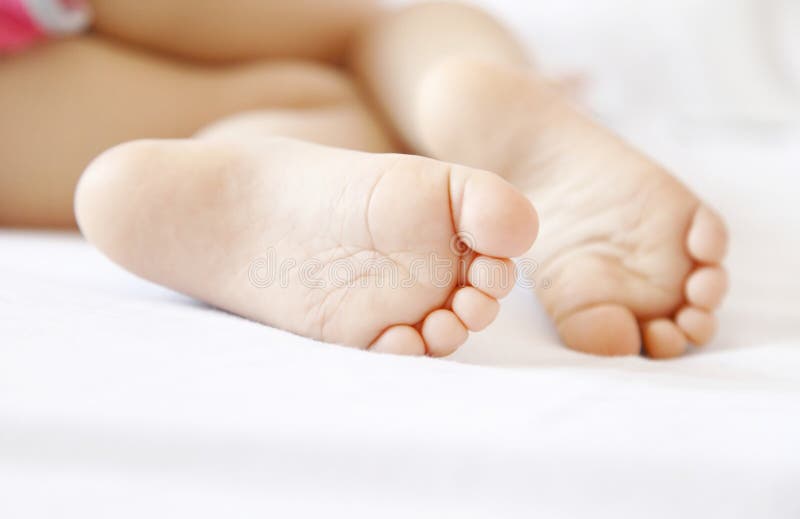 The Legs of a Young Girl Sleeping Stock Photo Image of toddler, caucasian 30879396