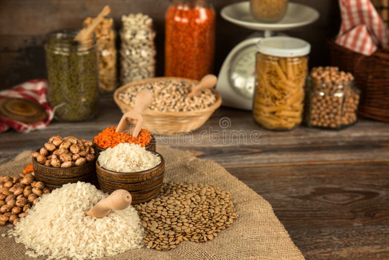 Legumes Dlicious and Healthy Natural Mix Food Stock Image - Image of ...