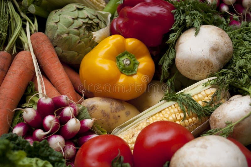 Vegetais frescos imagens de stock