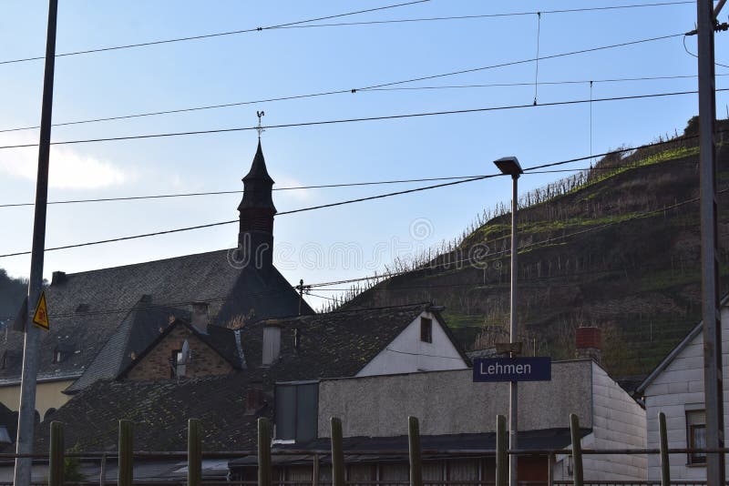 Mosel valley road near Lehmen during the winter flood 2023. The small flood only covered the lower roads, parks and ways at the water. The January flood was lower than the years before. Mosel valley road near Lehmen during the winter flood 2023. The small flood only covered the lower roads, parks and ways at the water. The January flood was lower than the years before.