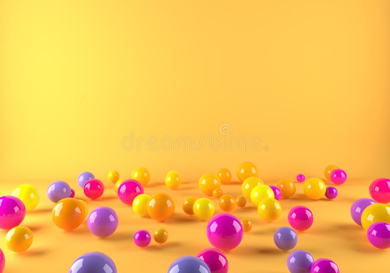 Leichter Hintergrund der farbenfrohen Plastikbälle lizenzfreie abbildung