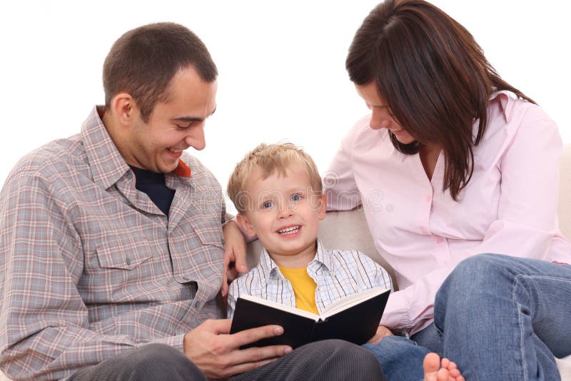 Leisure Activity Family Read Stock Image Image of book, relaxation