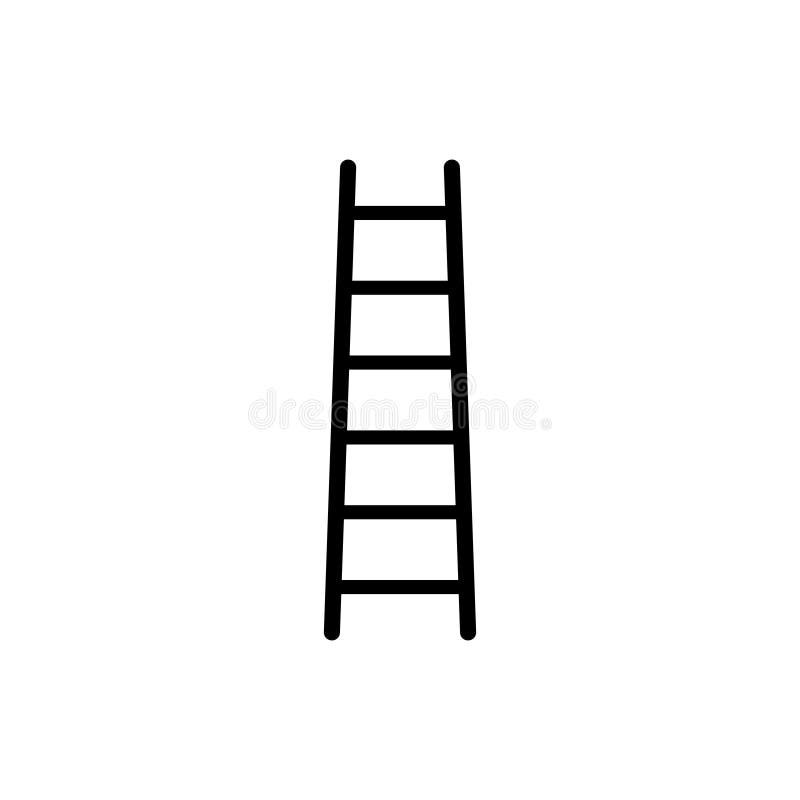 Leiterikonenvektor-Gesch? ftssymbol f? r Grafikdesign, Logo, Website, Social Media, mobiler App, ui Illustration lizenzfreie abbildung