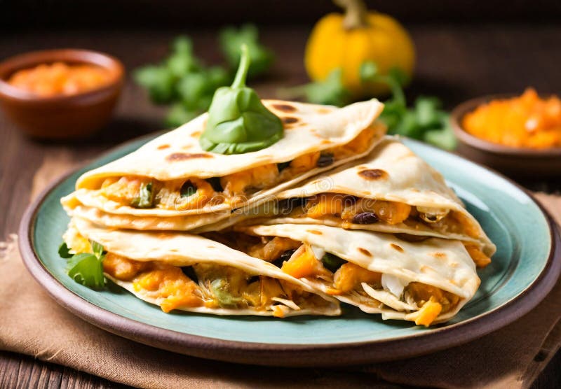Lekko tostowana tortilla kukurydziana. ilustracja wektor