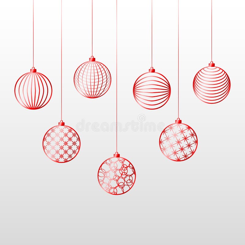 Leksak för boll för julbakgrund röd på en festlig bakgrund för blå bakgrund för jul och modell för nytt år av röd linjeleksakboll stock illustrationer Leksak för boll för julbakgrund röd på en festlig bakgrund för blå bakgrund för jul och modell för nytt år av röd linjeleksakboll stock illustrationer