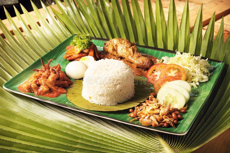 Lemak asiatique de nasi de nourriture photo stock