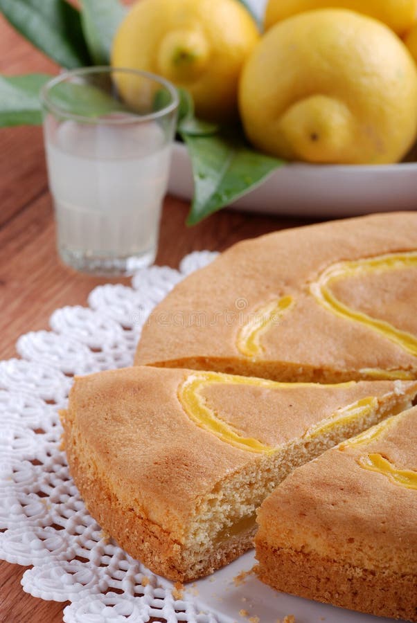 Lemon cake stock photo. Image of afternoon, snack, homemade 25635178