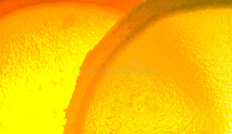 A macro shot of lemon citrus candy