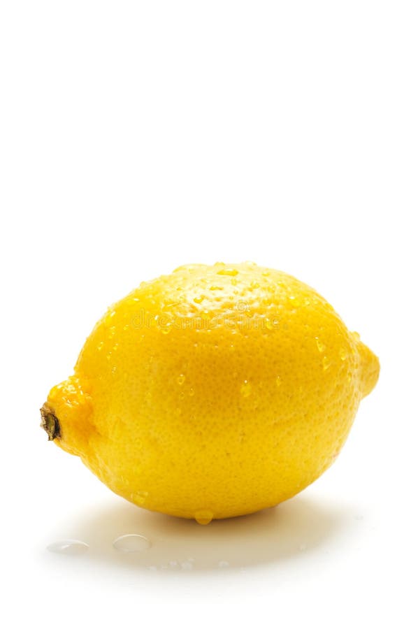 Lemon with drop stock image. Image of juicy, drop, isolated - 8134581