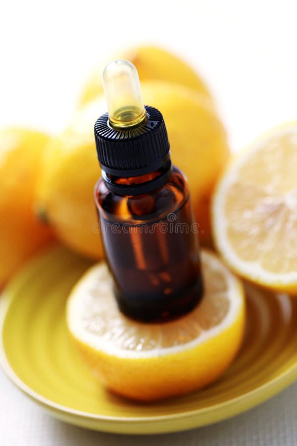 Lemon essential oil stock photo. Image of luxury, wellbeing 11332534