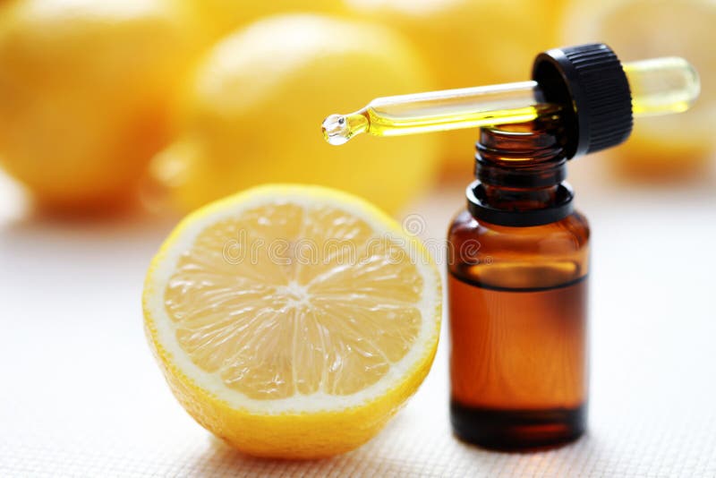 Lemon essential oil stock photo. Image of luxury, wellbeing 11332534