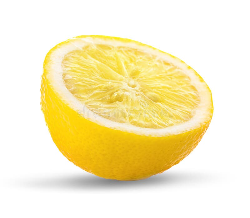 Lemon Slice an Isolated on White Background. Stock Photo - Image of ...