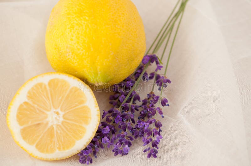 Lemon And Lavender Beauty Treatment Royalty Free Stock Image Image