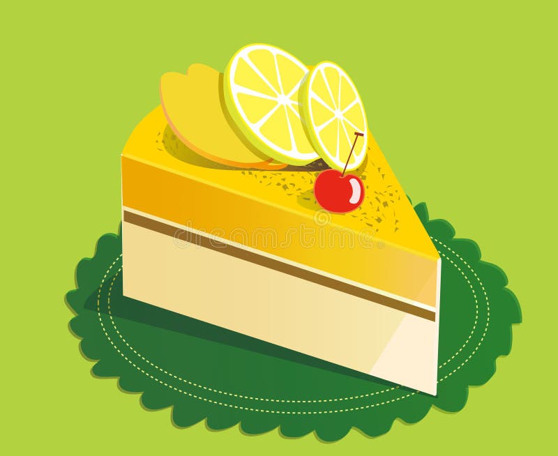 Lemon mango cake