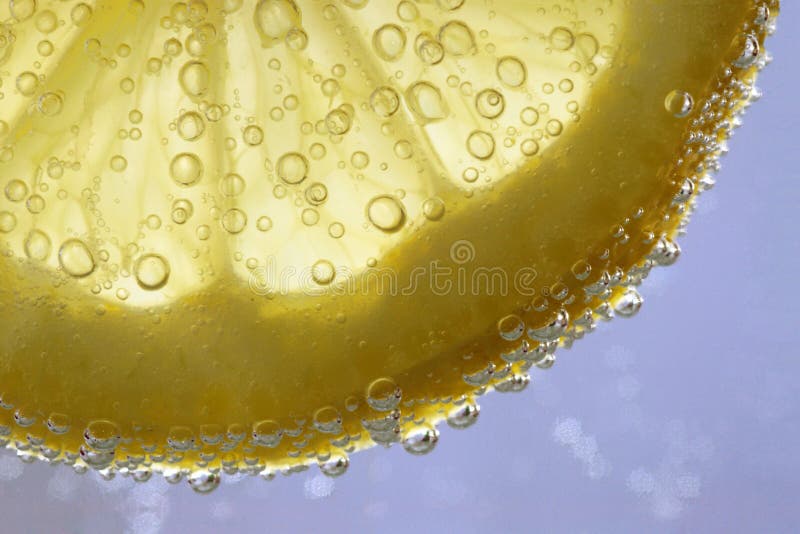 Lemon in mineral water