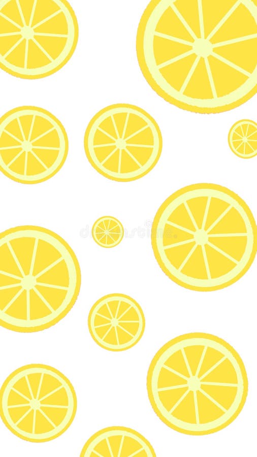 Lemon Pattern Wallpaper Background Aesthetic Stock Illustration ...