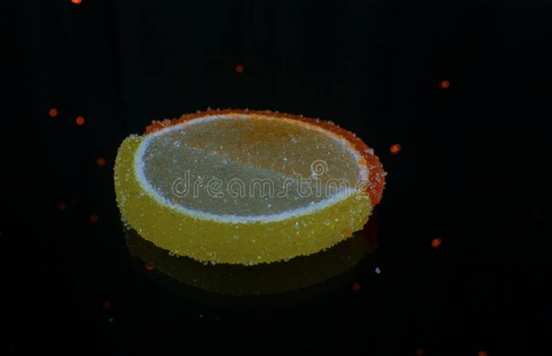 Lemon Shaped Candy Isolated Stock Image Image of melting, candy 65203357