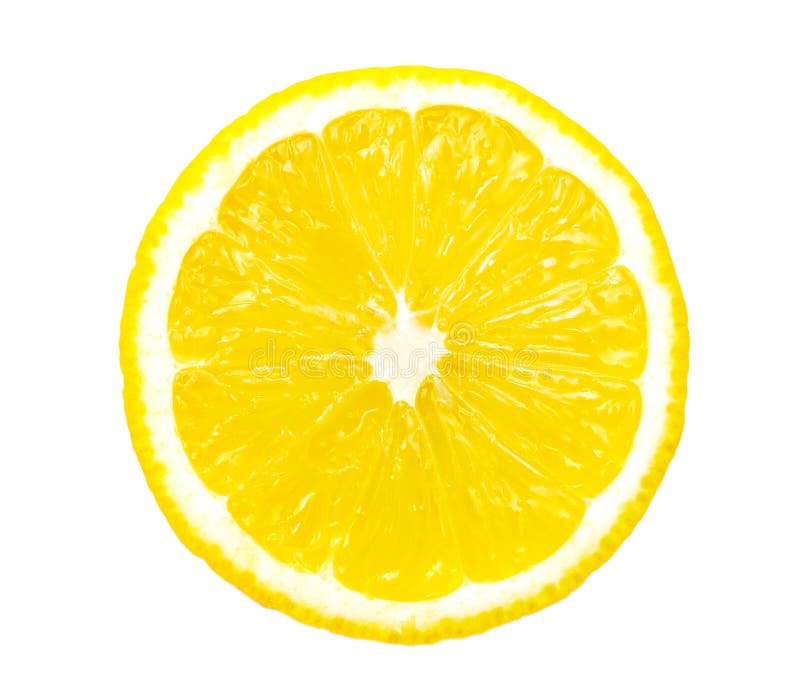 Lemon slice isolated