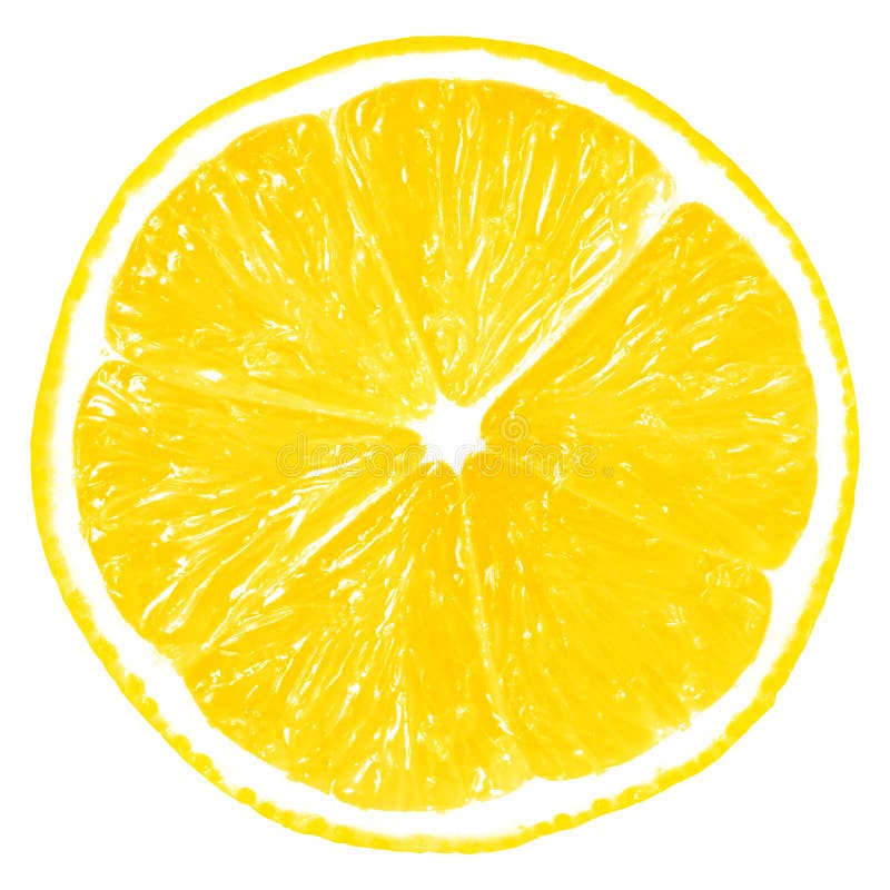 Lemon slice isolated