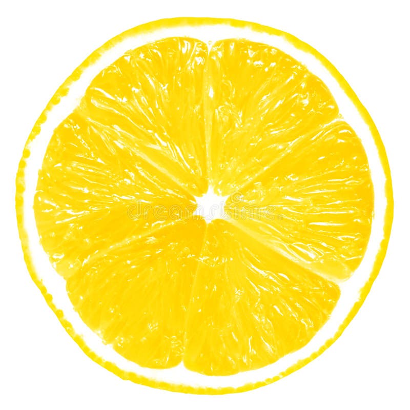 Lemon slice isolated