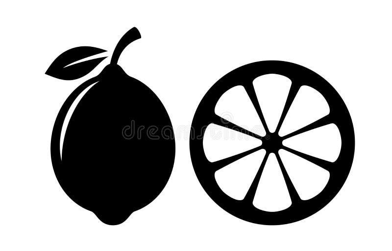 Lemon slice vector icon