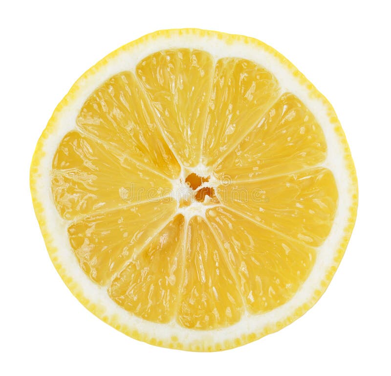 Lemon Slice on white background