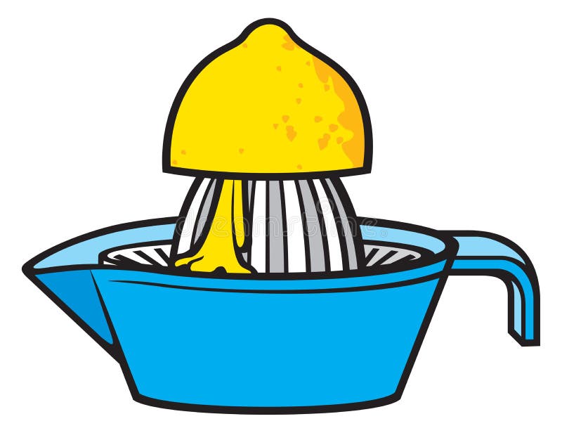 Lemon squeezer stock vector. Illustration of lemon, process 45343622