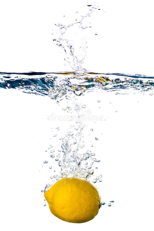 Lemon in water