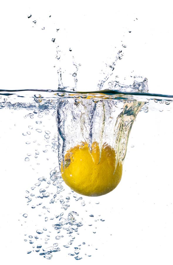 Lemon in water