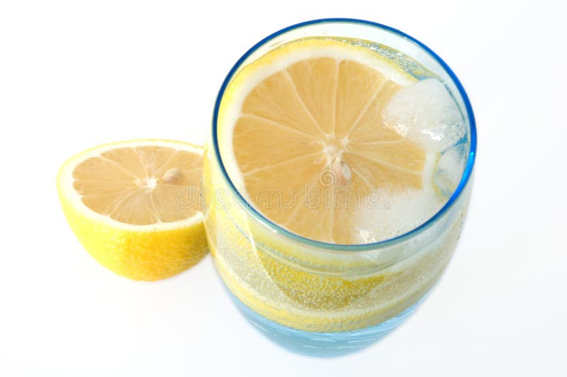 Lemon in water.