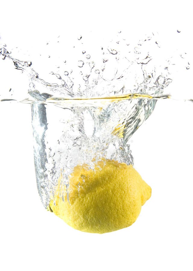 Lemon in water