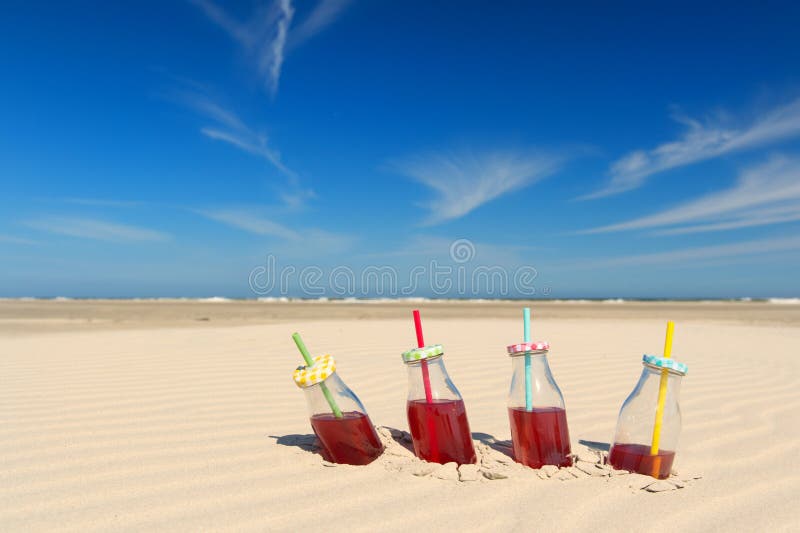 Lemonade Drink at the Beach Stock Photo - Image of sand, fresh: 89946458