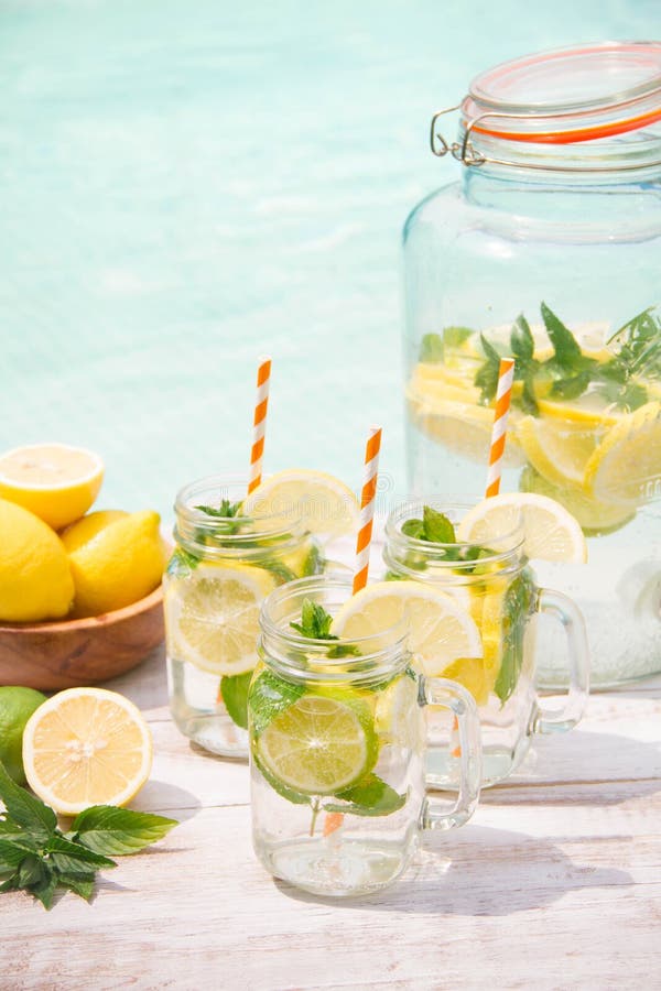 Lemonade drink in the jug stock photo. Image of opelsin 79958144