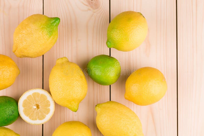 Lemons. Close up.