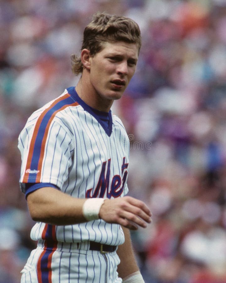 New York Mets outfielder Lenny Dykstra. (image taken from color slide.)