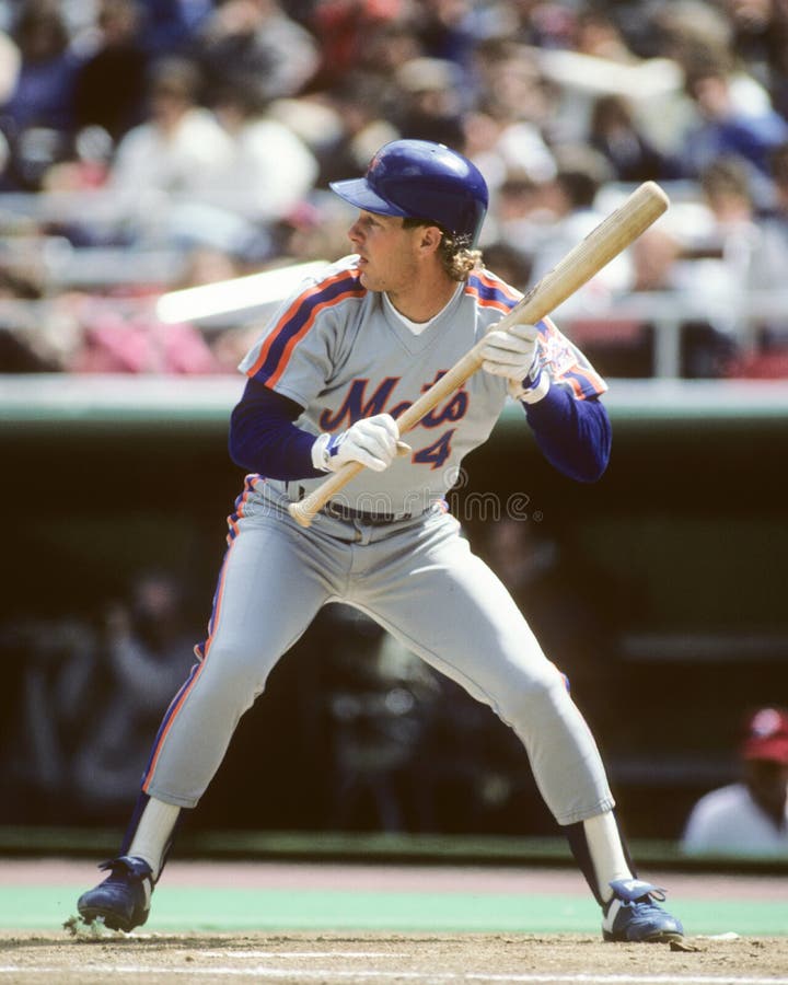 New York Mets outfielder Lenny Dykstra. (Image taken from color slide.)