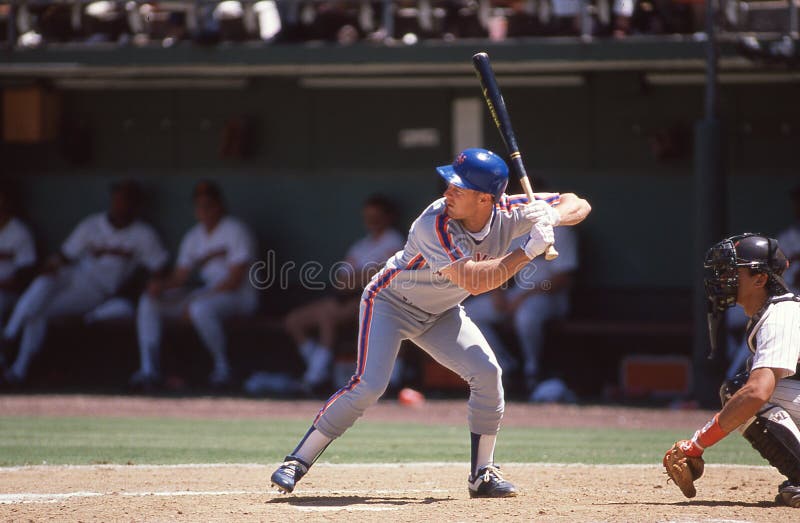 New York Mets outfielder Lenny Dykstra.  Image taken from a color slide.