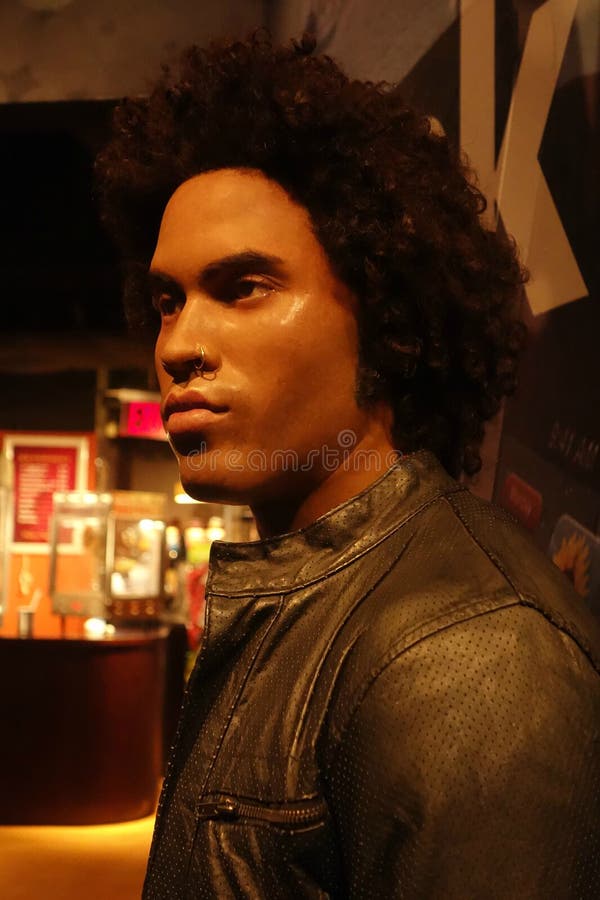 A wax figure of rock star Lenny Kravitz at Madame Tussauds, in New York. A wax figure of rock star Lenny Kravitz at Madame Tussauds, in New York.