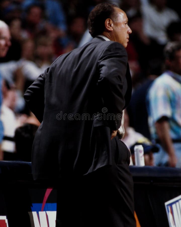 Atlanta Hawks head coach Lenny Wilkens. (Image taken from the color negative). Atlanta Hawks head coach Lenny Wilkens. (Image taken from the color negative)