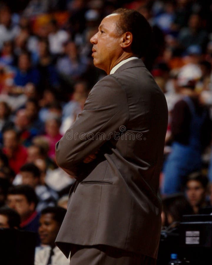 Atlanta Hawks head coach Lenny Wilkens. (Image taken from the color negative). Atlanta Hawks head coach Lenny Wilkens. (Image taken from the color negative)