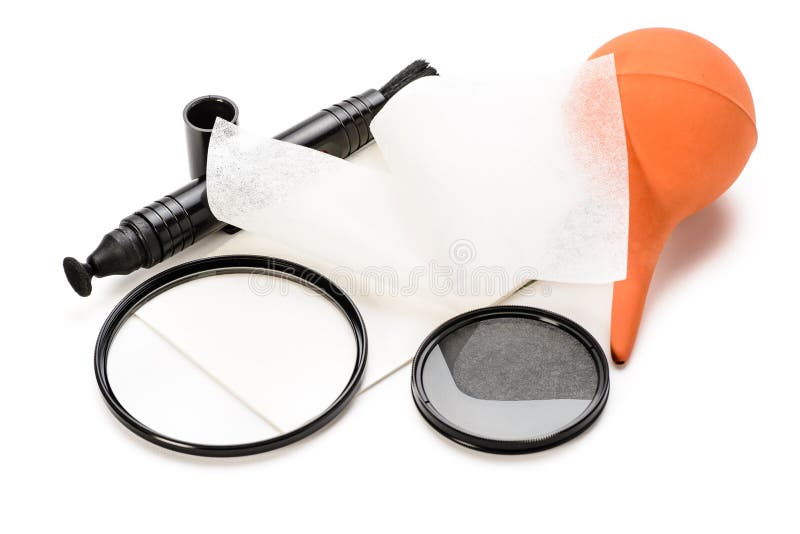 Lens cleaning tools stock photo. Image of paper, compressed 51777134