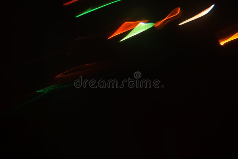 Lens flare background, motion blurred bokeh