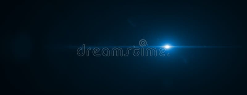 Lens flare effect. 3D rendering royalty free stock image